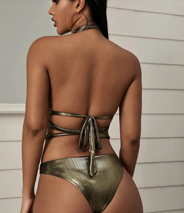 Asymmetric Strap Cutout One-Piece Swimsuit
