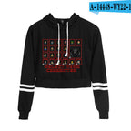 Stranger Things Cropped Hoodie for Women, Long Sleeve | Streetwear