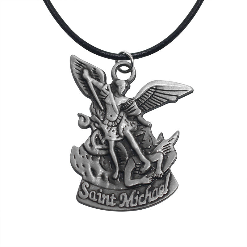 Saint Michael Prayer Necklace Pendant for Protection