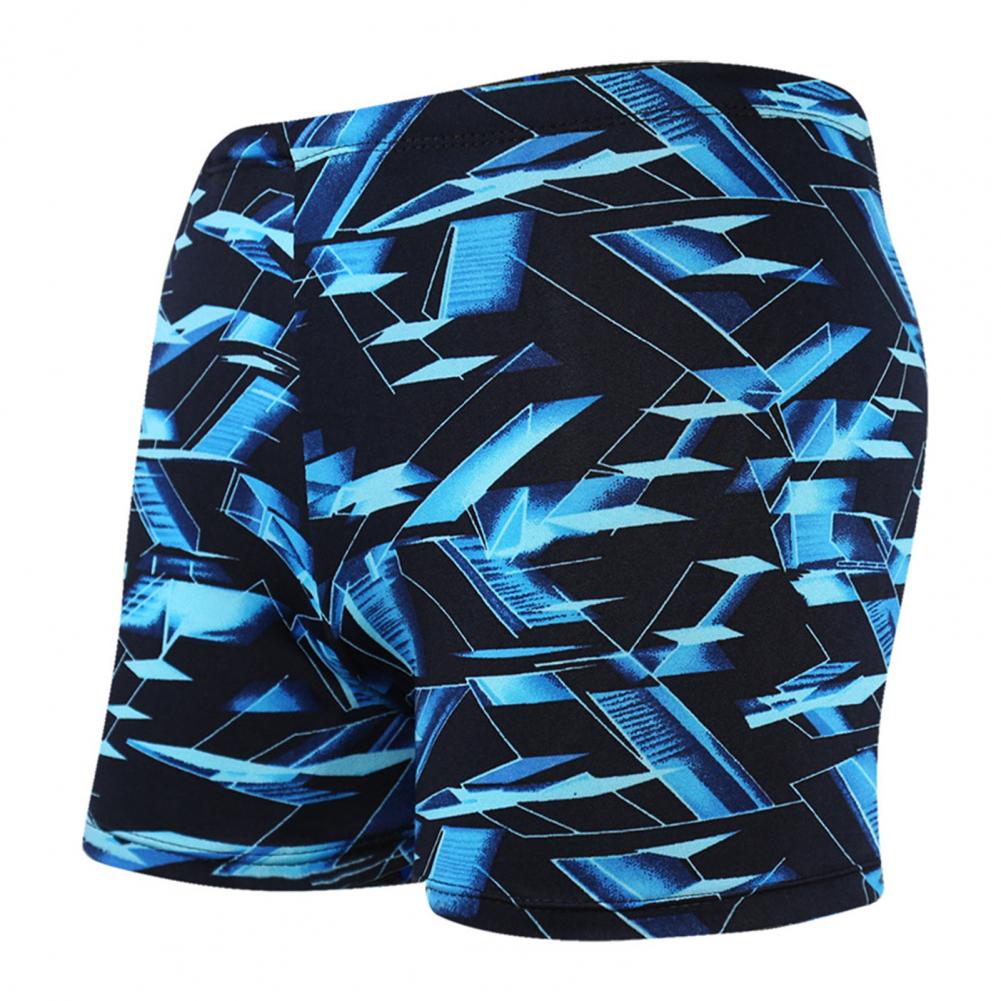 Men's Flame Letter Print Swim Trunks