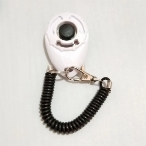 Dog Training Clicker with Wrist Strap, Handheld Button Clicker for Puppy Obedience & Positive Reinforcement Training