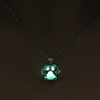 Glow-in-the-Dark Dog Paw Pendant Necklace
