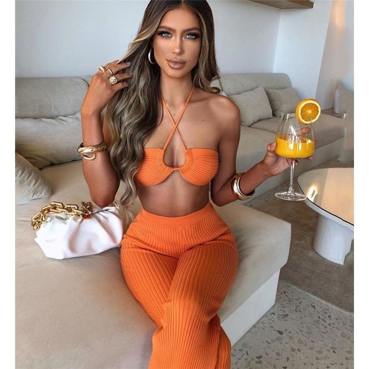 Women's Tank Top and Pants Suit Set