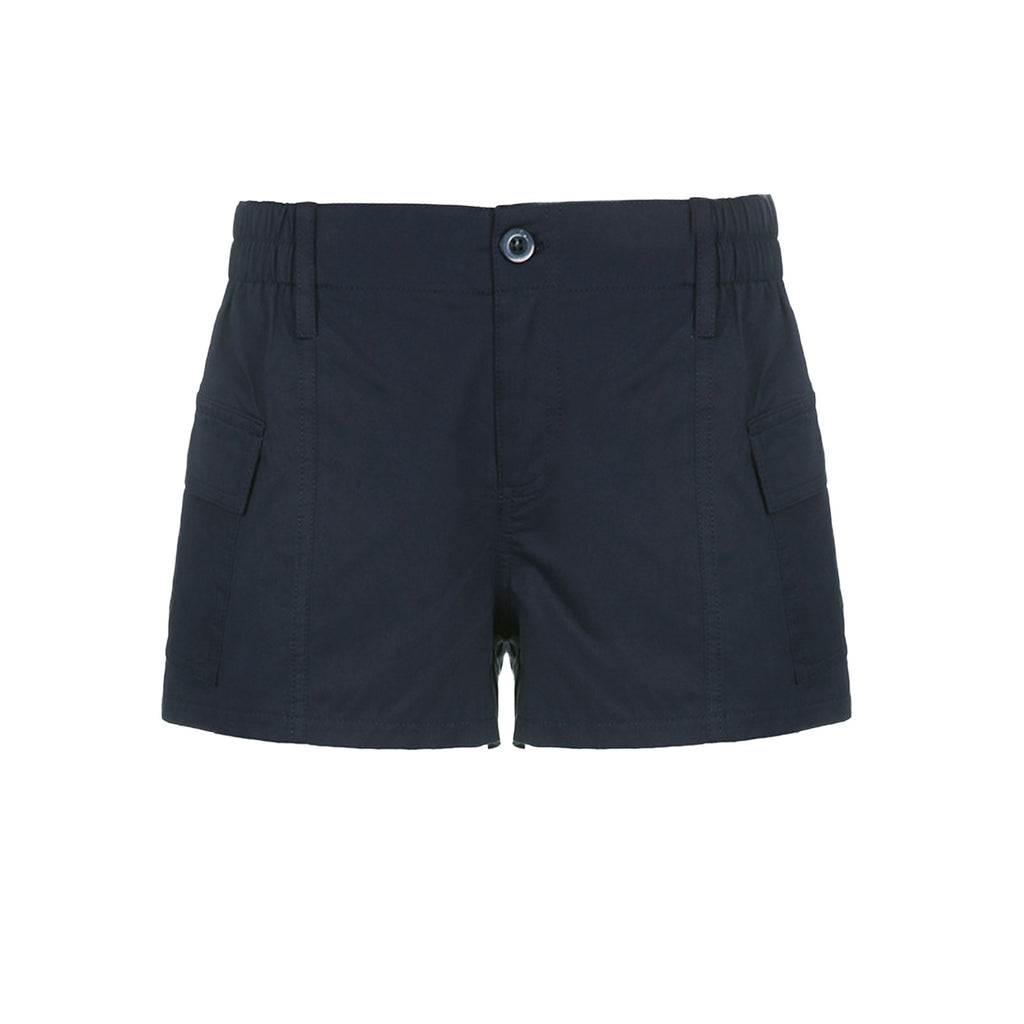 Women's Denim Shorts - Versatile Solid Color Overalls