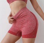 Women's High-Waist Stretch Yoga Shorts, Quick Dry, Anti-Slip, Fitness & Sports
