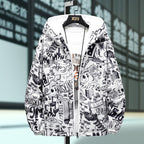 Reversible Men's God Hooded Jacket for Spring & Autumn