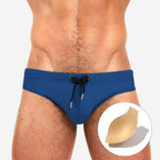 Men's Solid Magenta Swim Briefs