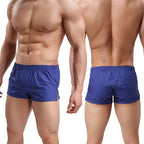 Men's Green Cotton Arrow Shorts / Swim Trunks