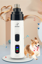 Electric Pet Nail Grinder USB Rechargeable Quiet Dog Cat Nail Trimmer with Replaceable Grinding Heads