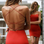 Backless Strappy Bodycon Party Dress