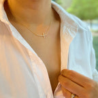 Shiny Side Cross Necklace | Christian Jewelry