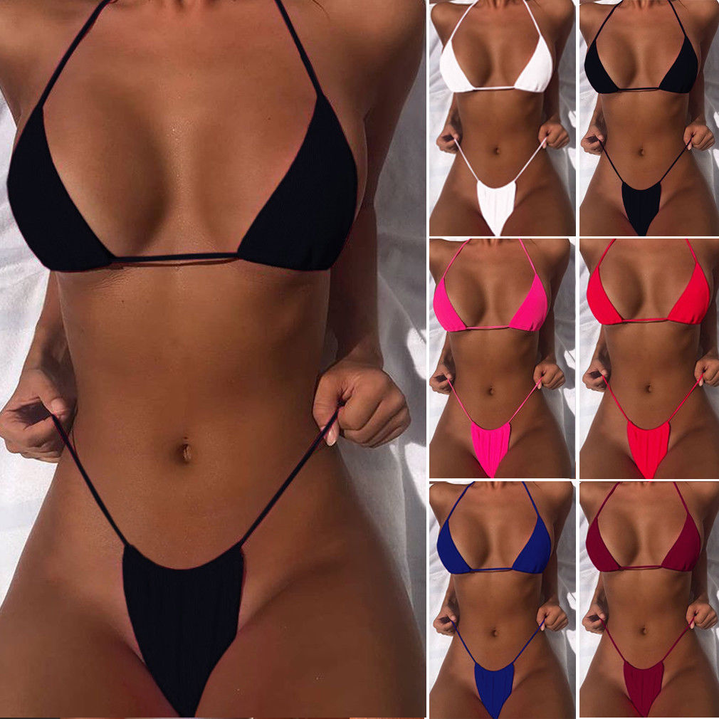 Micro Thong String Bikini Set