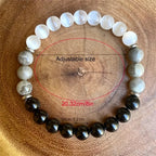 Cat Eye and Map Stone Beaded Bracelet