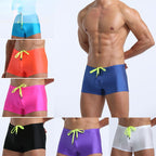 Men's Green Low-Waist Swim Trunks