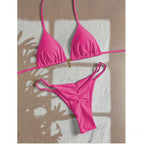 Halter Triangle Thong Bikini