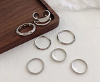 Korean Style Dual-Layer Cross Design Ring
