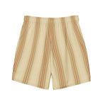 Men's Striped Swim Trunks
