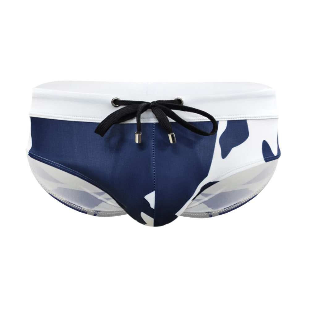 Men's Yellow Camo Swim Briefs