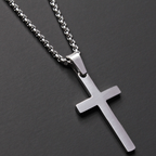 Minimalist Gold Cross Pendant Necklace for Men | Christian Jewelry