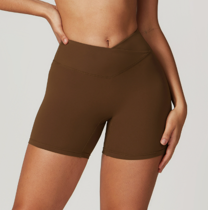 Cross-Waist Women's Workout Shorts