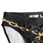 Men's Gold Chain Print Swim Briefs