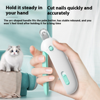 Pet Nail Trimmer with Adjustable Aperture & Hidden File, Safety Guard Nail Clipper for Cats and Small to Large Dogs