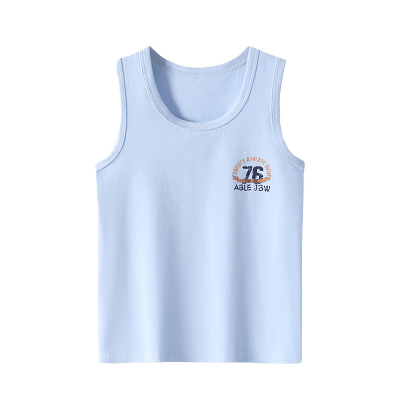 Boys' Cotton Tank Top for Spring and Autumn