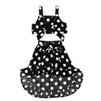 Girls' Polka-Dot Tank and Ruffle Skirt Set