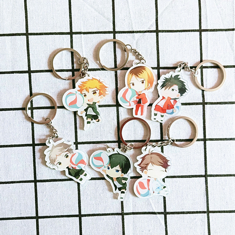 Acrylic Keychain Volleyball Anime Double-Sided Custom | Accessory