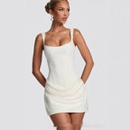 Tube Top Strap Bodycon Mini Dress