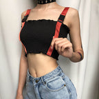 2020 Summer Women's Black Sleeveless Tank Top