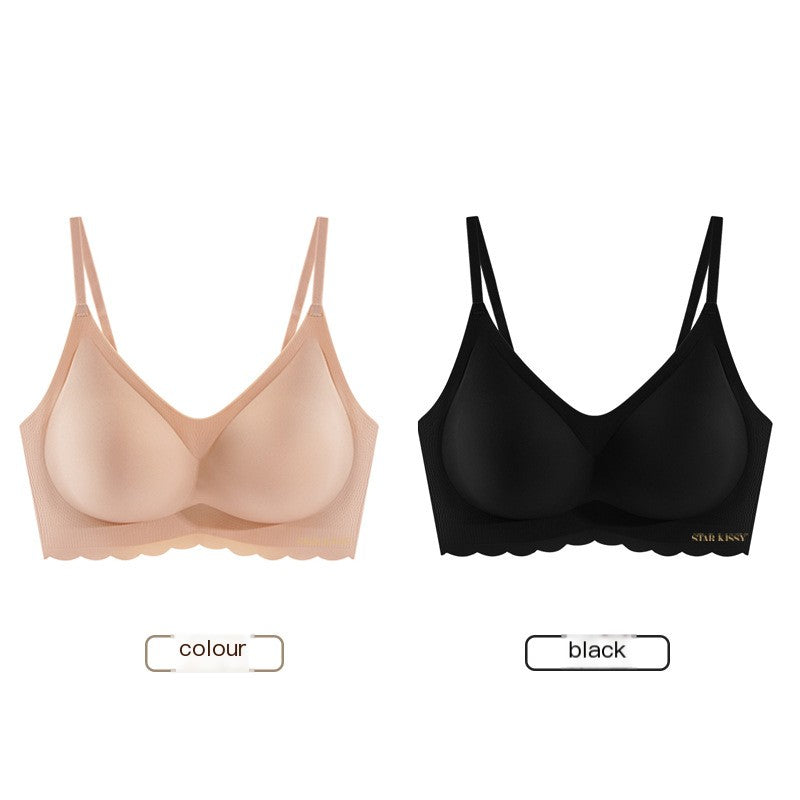 Seamless Wireless Spaghetti-Strap Bralette