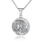 Titanium Steel Jesus Ecce Homo Pendant Necklace