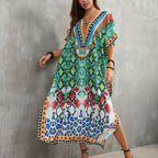 Printed Beach Cover-Up Robe in 16 Colors (21083)