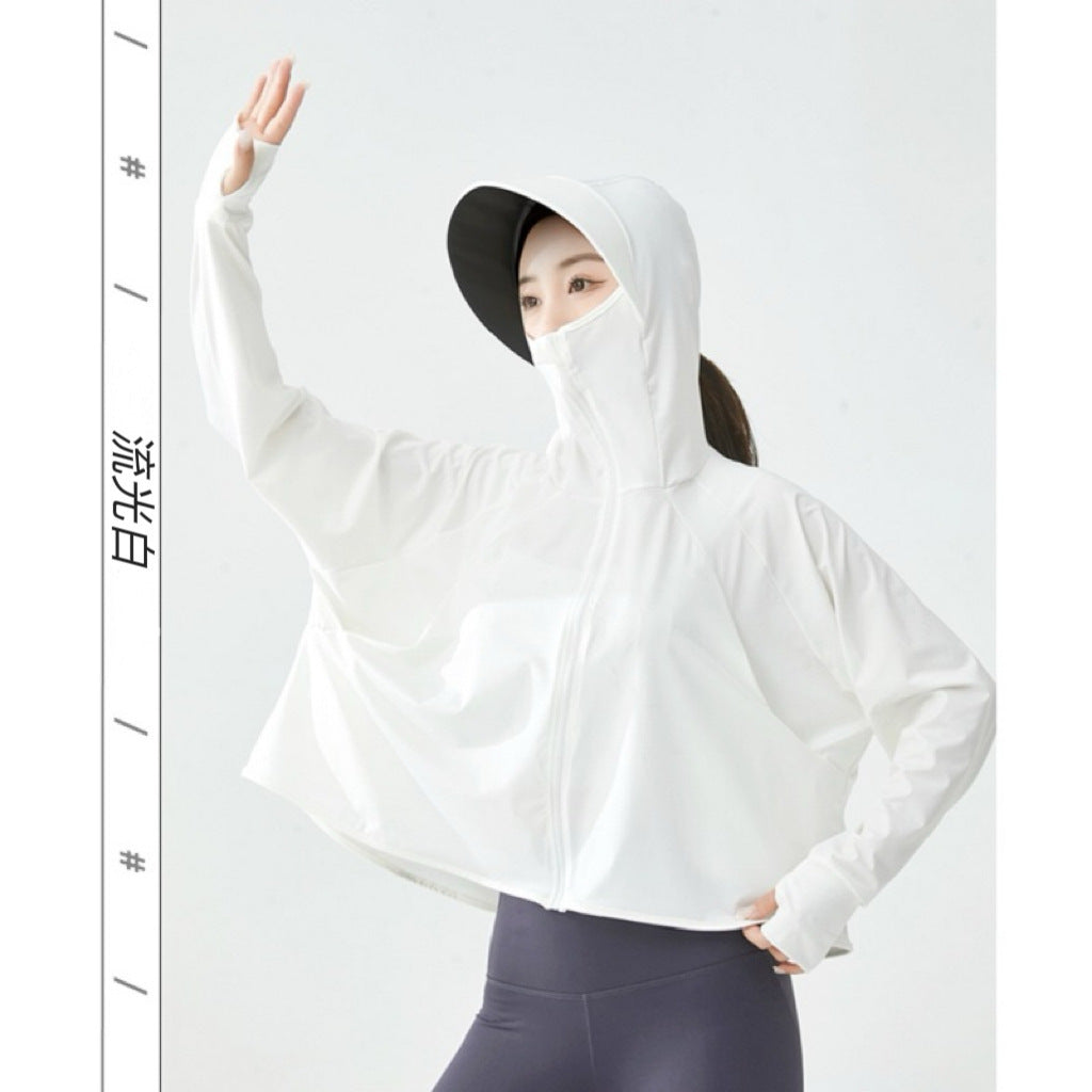 UPF50+ Women's Sun Protection Ice Silk Cover-Up