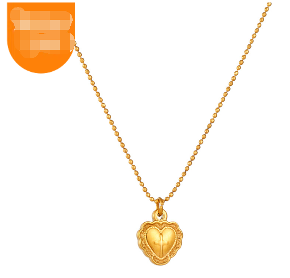 18K Gold Plated Coin Portrait Pendant Necklace