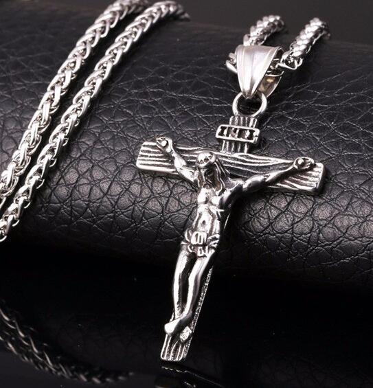 Jesus Crucifix Cross Pendant Necklace | Christian Jewelry