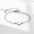 Stainless Steel Pet Paw Charm Bracelet for Women