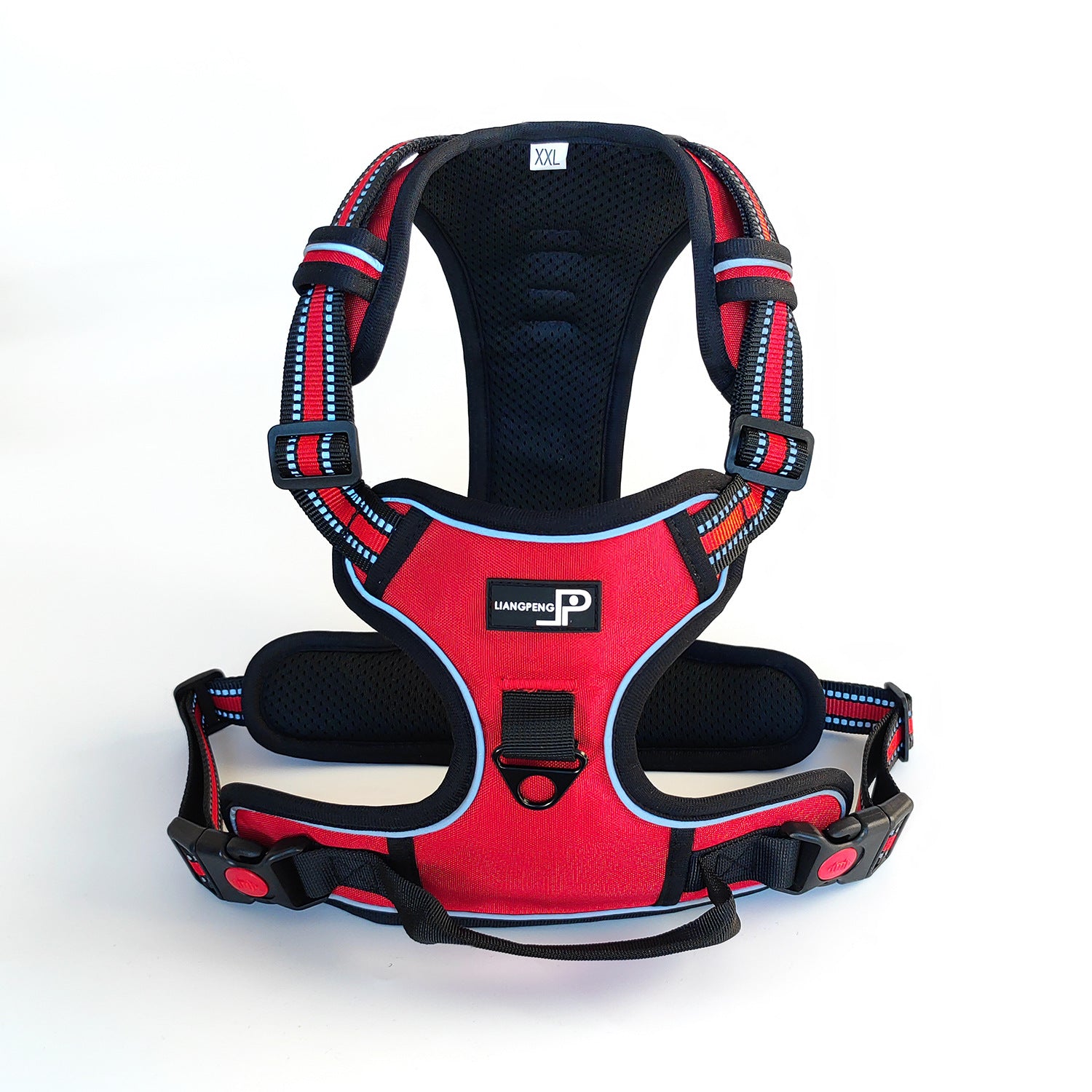 No-Pull Dog Harness with Handle and Reflective Straps - Adjustable Padded Mesh Vest Harness for Small Medium Large Dogs, No Choke Walking Harness