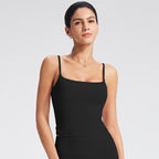 Brushed Back Spaghetti Strap Exercise Vest
