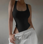 Knit Bodysuit Halter Top