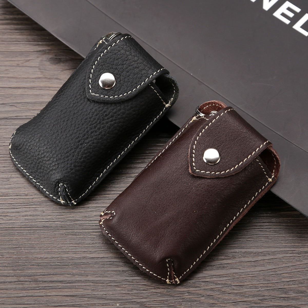Leather Car Key Holder with Custom Logo | Accessory