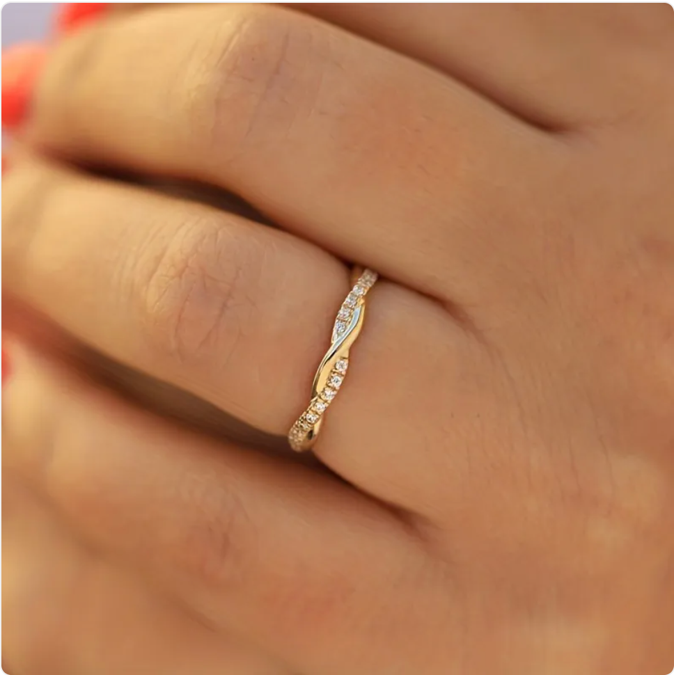 Women's Twisted Rope Ring