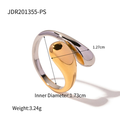 Adjustable Cross Ring for Women in Stainless Steel