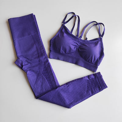 Breathable Athletic Set with Yoga Clothes and Tank Top
