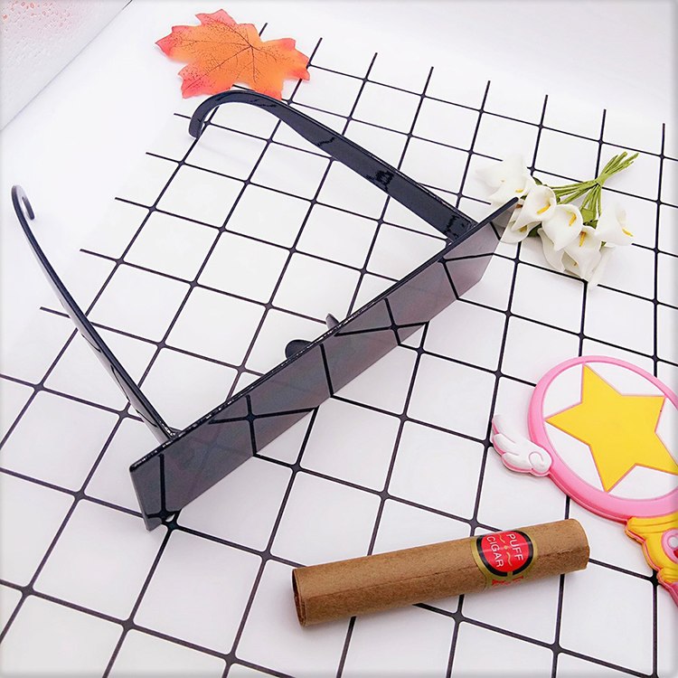 Rectangle Mosaic Reflective Sunglasses