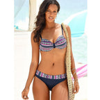 Bohemian Print Push-Up Bikini Set
