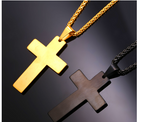 Cross Necklace with Bible Verse Design