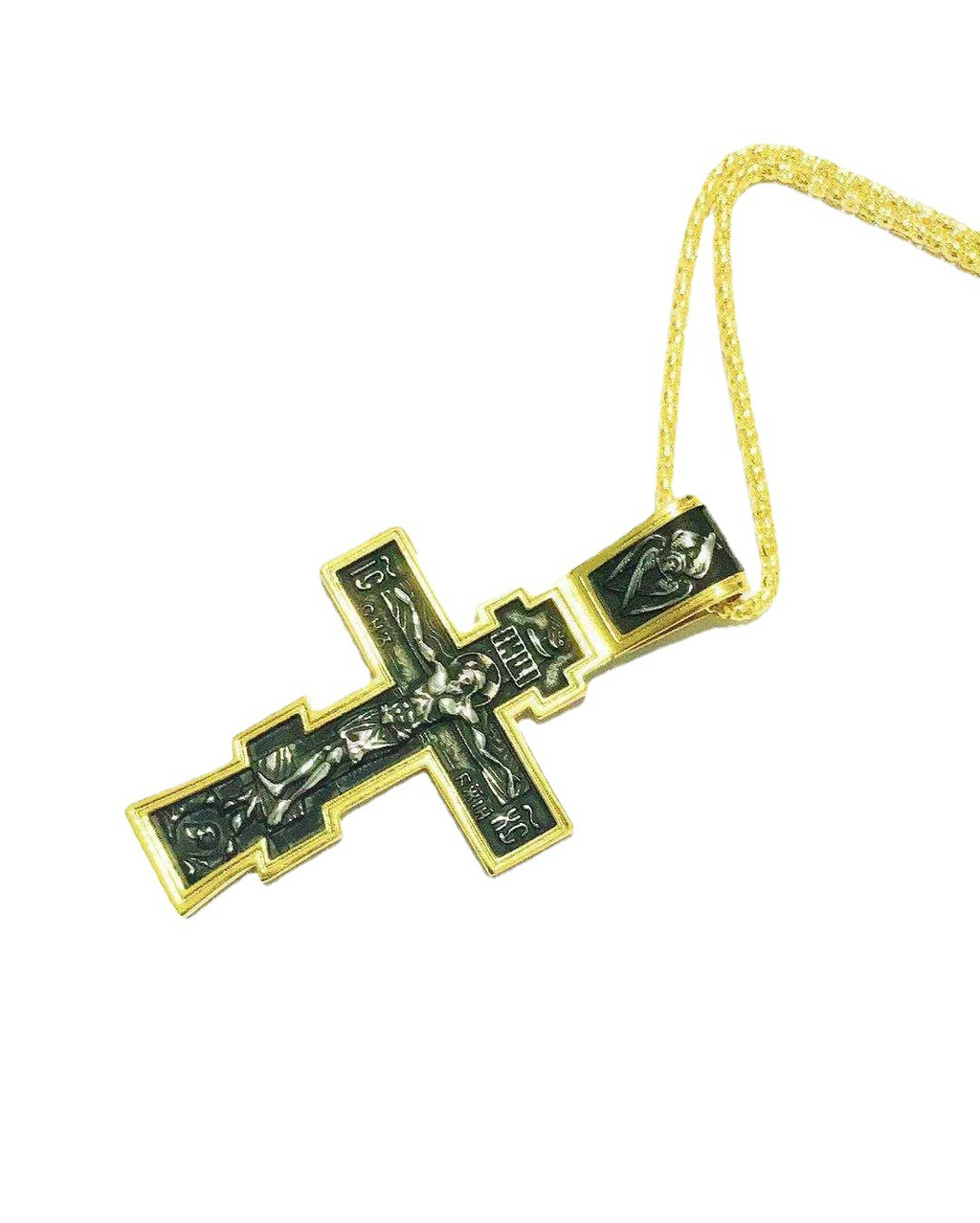 Orthodox Crucifix Cross Pendant Necklace - Christian Jewelry