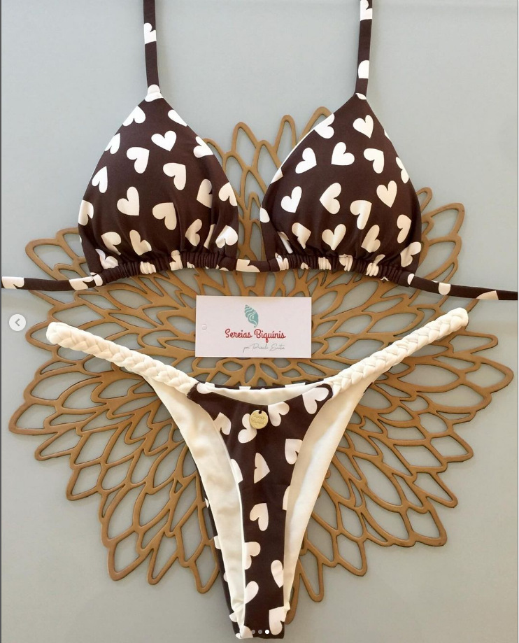 Brazilian Floral Triangle Bikini Set